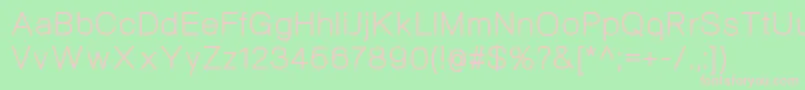 NeogramRegular Font – Pink Fonts on Green Background