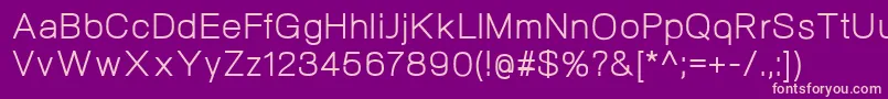 NeogramRegular Font – Pink Fonts on Purple Background