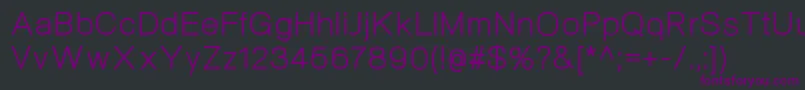 NeogramRegular Font – Purple Fonts on Black Background