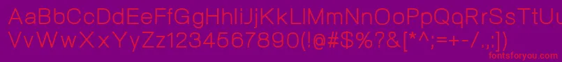 NeogramRegular Font – Red Fonts on Purple Background