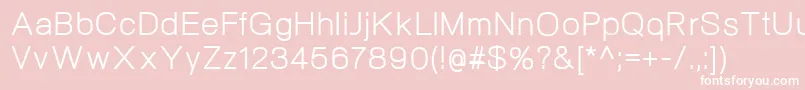 NeogramRegular Font – White Fonts on Pink Background