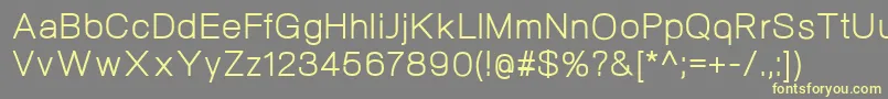 NeogramRegular Font – Yellow Fonts on Gray Background