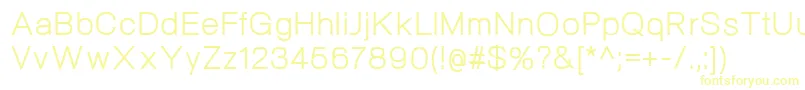 NeogramRegular Font – Yellow Fonts on White Background