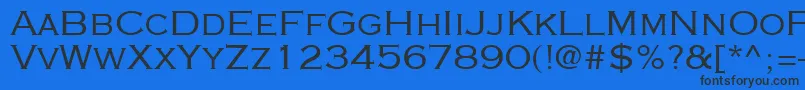 Cooperplanck4Sh Font – Black Fonts on Blue Background