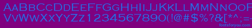 Cooperplanck4Sh Font – Blue Fonts on Purple Background