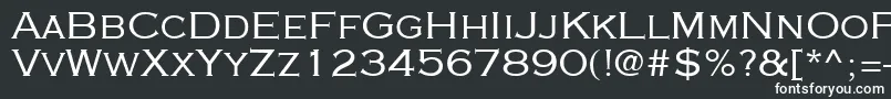 Cooperplanck4Sh-fontti – valkoiset fontit mustalla taustalla