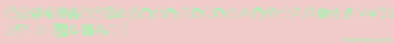 Memefont2 Font – Green Fonts on Pink Background