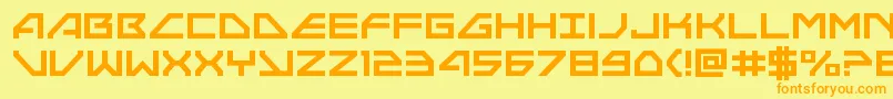 Neonavy Font – Orange Fonts on Yellow Background