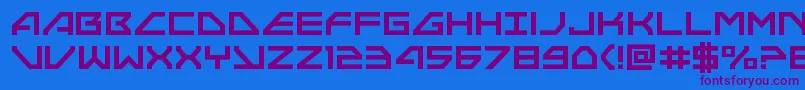 Neonavy Font – Purple Fonts on Blue Background