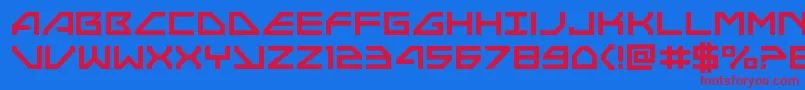 Neonavy Font – Red Fonts on Blue Background