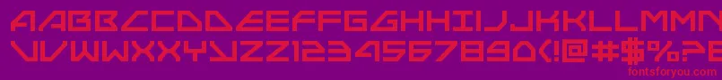 Neonavy Font – Red Fonts on Purple Background