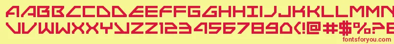 Neonavy Font – Red Fonts on Yellow Background