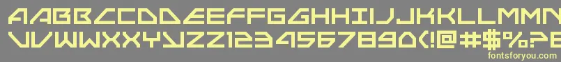 Neonavy-Schriftart – Gelbe Schriften auf grauem Hintergrund