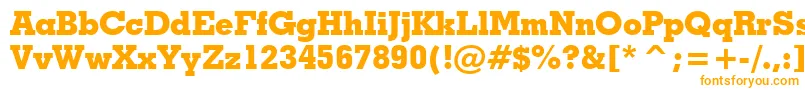 GeometricSlabserif703ExtraBoldBt-fontti – oranssit fontit