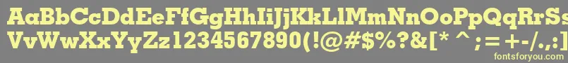Más sobre la fuente GeometricSlabserif703ExtraBoldBt fuente GeometricSlabserif703ExtraBoldBt – Fuentes Amarillas Sobre Fondo Gris