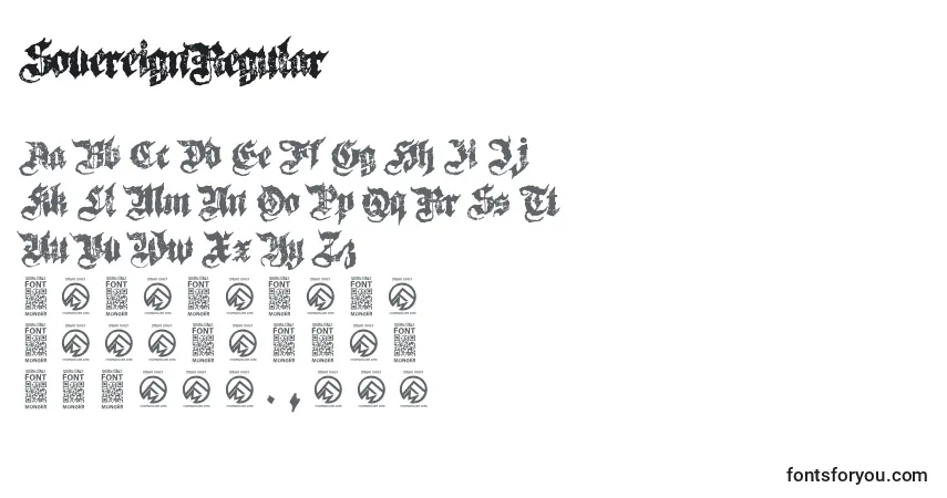 SovereignRegular Font – alphabet, numbers, special characters