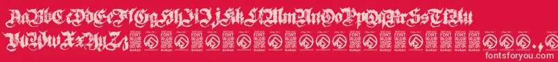 SovereignRegular Font – Pink Fonts on Red Background