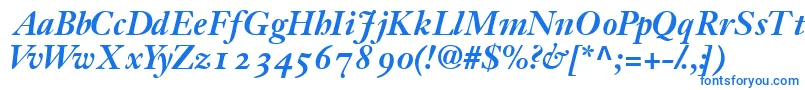 JansonossskBold Font – Blue Fonts on White Background