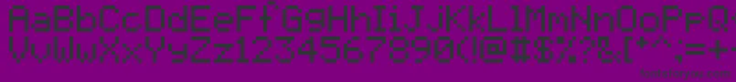 Pixelmix Font – Black Fonts on Purple Background