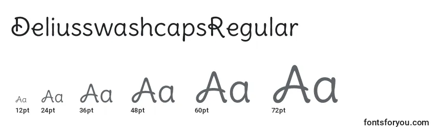 Größen der Schriftart DeliusswashcapsRegular
