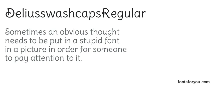 DeliusswashcapsRegular Font