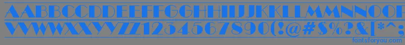 ABenttituldcfr Font – Blue Fonts on Gray Background