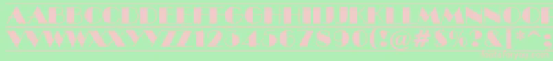 ABenttituldcfr Font – Pink Fonts on Green Background