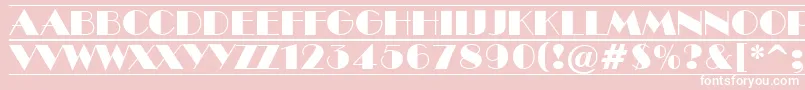 ABenttituldcfr Font – White Fonts on Pink Background