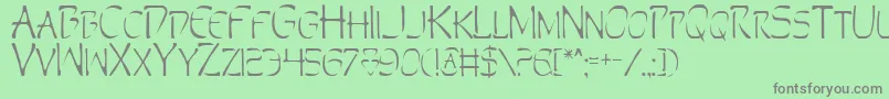 Perditionフォントについての詳細 フォントPerdition – 緑の背景に灰色の文字