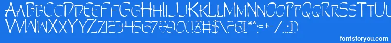 More about Perdition Font Perdition Font – White Fonts on Blue Background