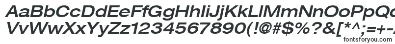 Шрифт HelveticaLt63MediumExtendedOblique – классические шрифты