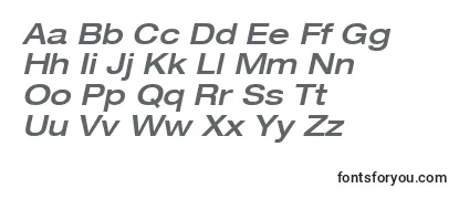 HelveticaLt63MediumExtendedOblique Font