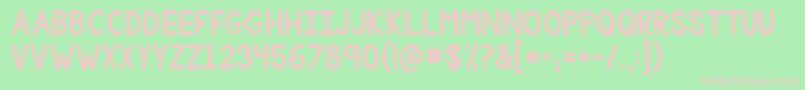 Kgonemorelight Font – Pink Fonts on Green Background