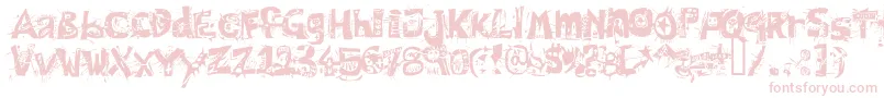 Hairofth Font – Pink Fonts on White Background