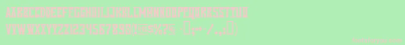 VanillaWhale Font – Pink Fonts on Green Background