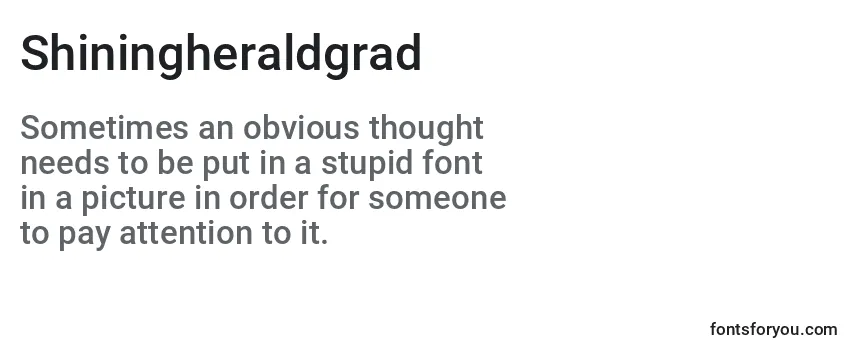 Shiningheraldgrad Font