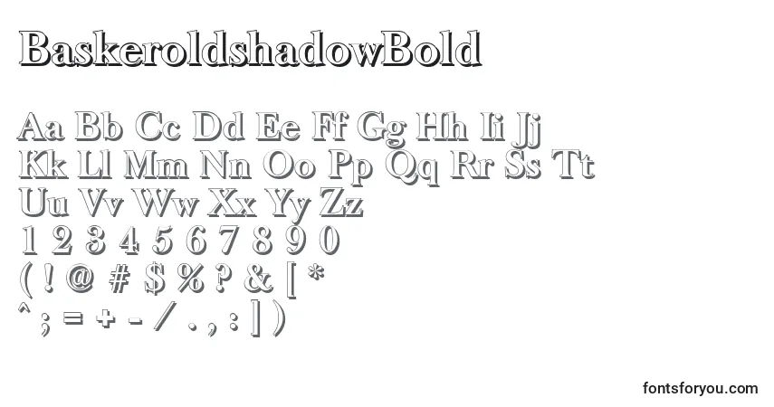 BaskeroldshadowBold Font – alphabet, numbers, special characters