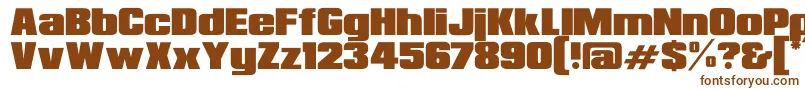 Шрифт RepublicaMinorRegular – коричневые шрифты на белом фоне