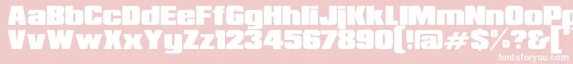 RepublicaMinorRegular Font – White Fonts on Pink Background