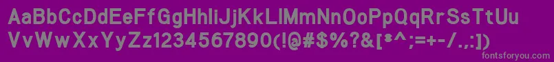 Шрифт WoolworthExtrabold – серые шрифты на фиолетовом фоне