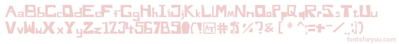 DoYouLikeMyFontAndy-Schriftart – Rosa Schriften auf weißem Hintergrund