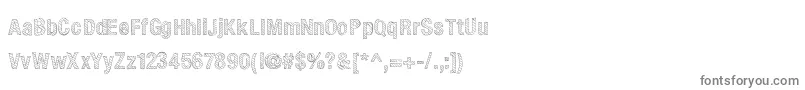 フォントElliot – 白い背景に灰色の文字