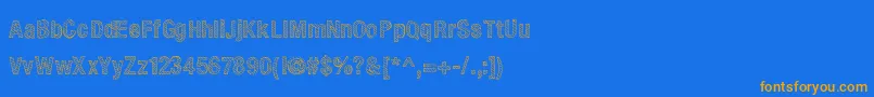 Подробнее о шрифте Elliot Шрифт Elliot – оранжевые шрифты на синем фоне