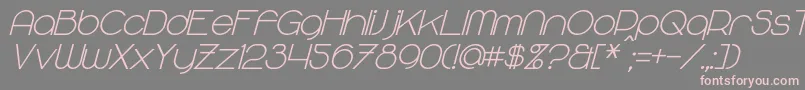 MajoramSansBoldItalic Font – Pink Fonts on Gray Background