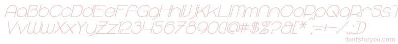 MajoramSansBoldItalic Font – Pink Fonts on White Background