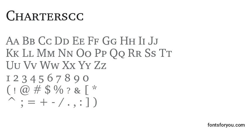Schriftart Charterscc – Alphabet, Zahlen, spezielle Symbole