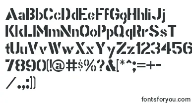  StencilGothicJl font