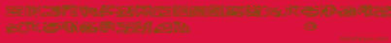 StBajoranIdeogram Font – Brown Fonts on Red Background