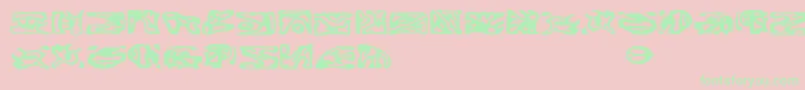 StBajoranIdeogram Font – Green Fonts on Pink Background