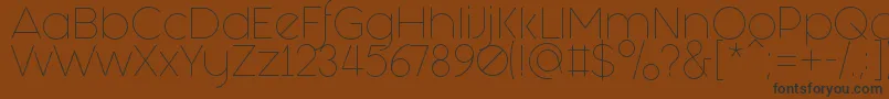 FashionFetishLight Font – Black Fonts on Brown Background